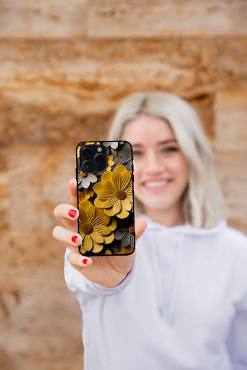 Sonique 3D Flower Series Case for Realme C51 Realme C53 Realme Note 50 Yellow