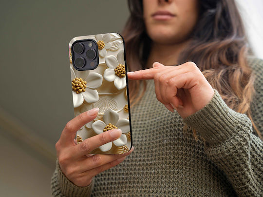 Sonique 3D Flower Series Case for Huawei P30 Lite White