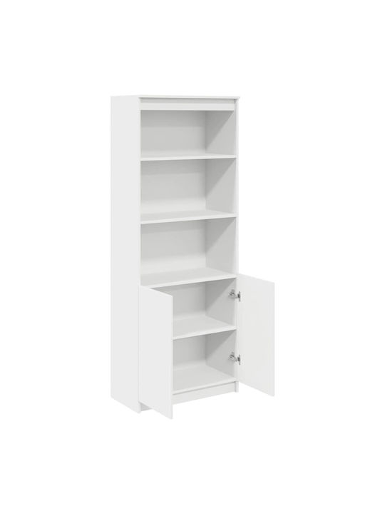 Bücherregal Weiß 70x35x180cm