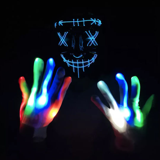 Carnival Gloves Green for Halloween 1pcs