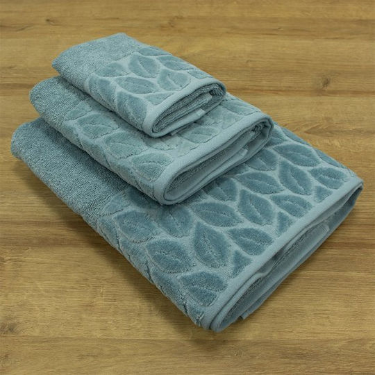 Lino Home Комплект Кърпи за Баня 3бр Cappa Петрол