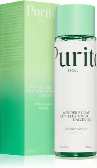 Purito Centella Unscented Toner Lotion Facial Toning with Centella Asiatica & Hyaluronic Acid 200ml