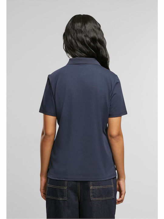Sorona Women's Polo Blouse Short Sleeve Navy