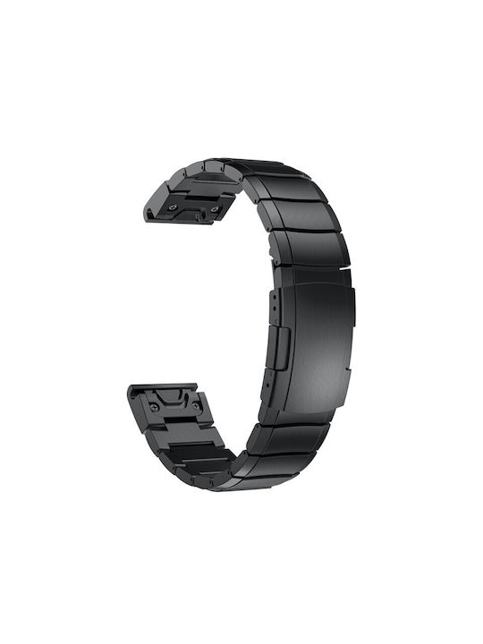 Strap Stainless Steel Garmin Fenix 5s 6s 7s 8 43mm Black