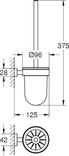 Grohe Inox Coș de gunoi pentru baie Argintiu