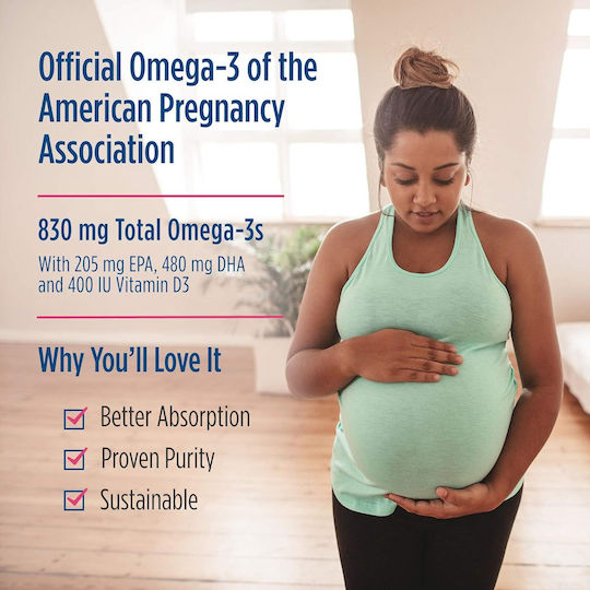 Nordic Naturals Prenatal DHA Fish Oil 830mg 90 softgels