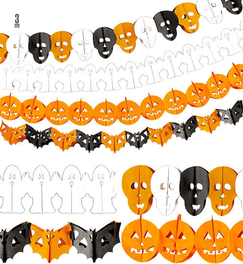 Διακοσμητικο Halloween Γιρλαντα Κολοκυθες 3μ