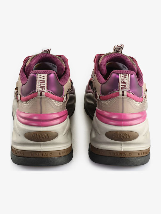 Chunky Sneakers Purpple / Berry / Beige