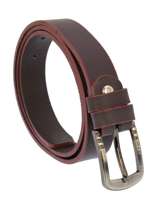 Leather Women's Belt Brown
