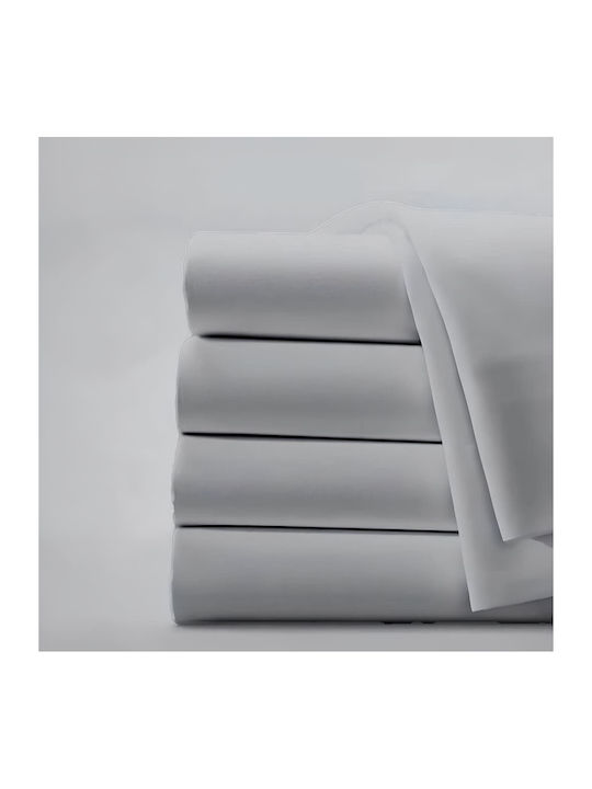 Ariete Satinport Σετ Σεντόνια King Size με Λάστιχο 240x260εκ. Silver Gray (4τμχ)