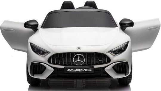 Mercedes AMG SL63 Doppelsitzer mit Fernbedienung Lizensiert 12 Volt Weiß