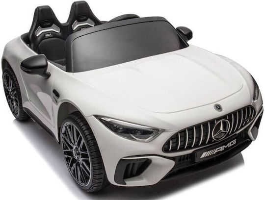 Mercedes AMG SL63 Doppelsitzer mit Fernbedienung Lizensiert 12 Volt Weiß