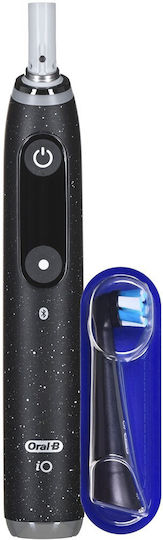 Oral-B iO Series 10 Luxe Edition Elektrische Zahnbürste mit Puls-Bewegung, Bürsten-Timer & Drucksensor Black Onyx