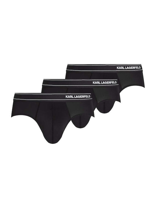 Ανδρικά Σλιπ Black με Σχέδια 3Pack