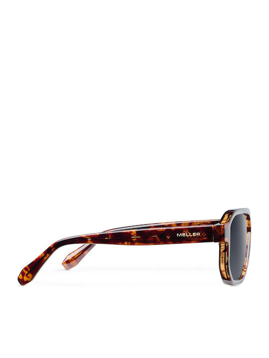 Meller Seba Unisex Sunglasses with Brown Tartaruga Plastic Frame and Gray Lens SE-TIGCAR