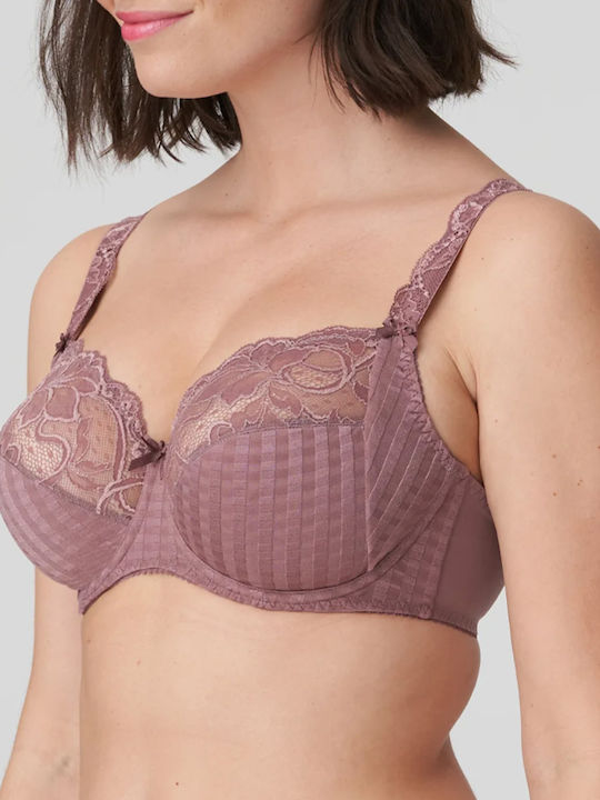 Primadonna Bra without Padding Underwire Satin Taupe - Σάπιο Μήλο