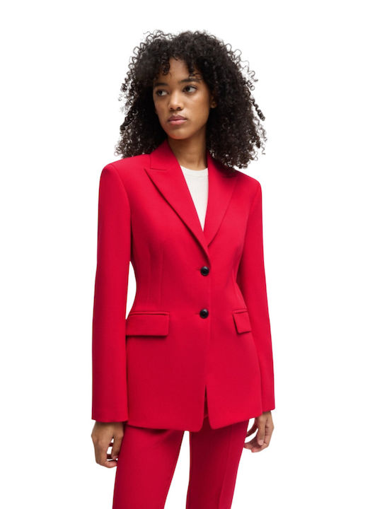 Hugo Boss Women's Blazer Medium Red