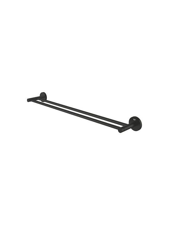 Grohe Essentials Single Wall-Mounted Bathroom Rail Black