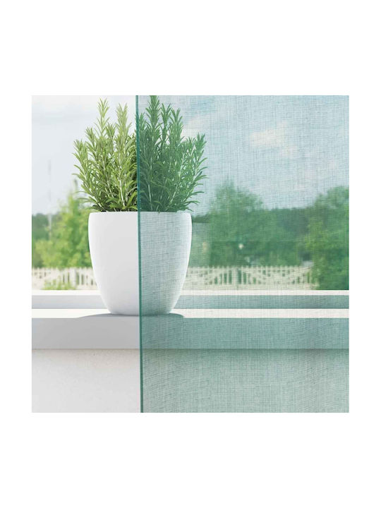 vidaXL Комплект Пердета И Завеси За Прозорец С Копчета Тюркоазени 140x245см