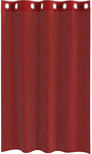 vidaXL Set Perdele Fereastra Cu Capse Roșii 140x175cm