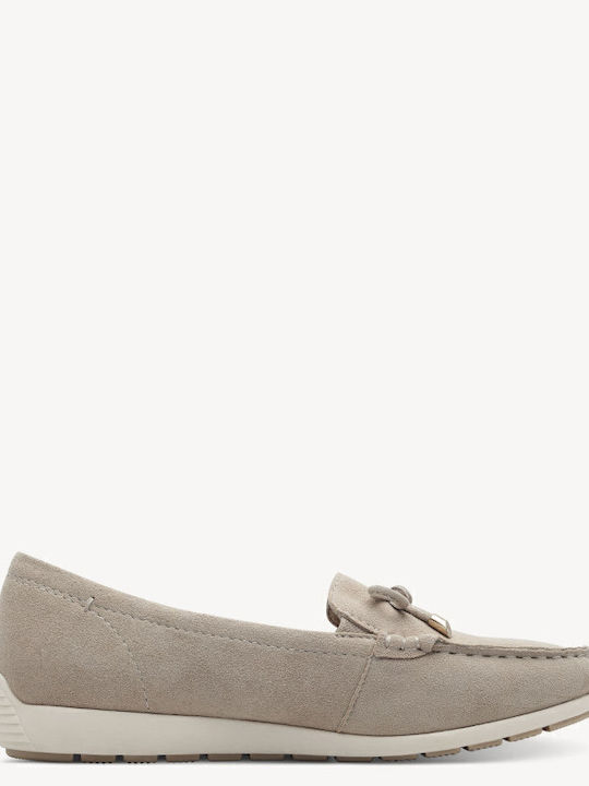 Women's Moccasins in Beige Color