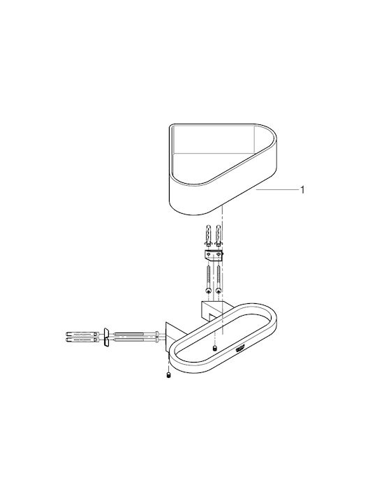 Grohe Selection Σπογγοθήκη Inox Ασημί 4005176577208