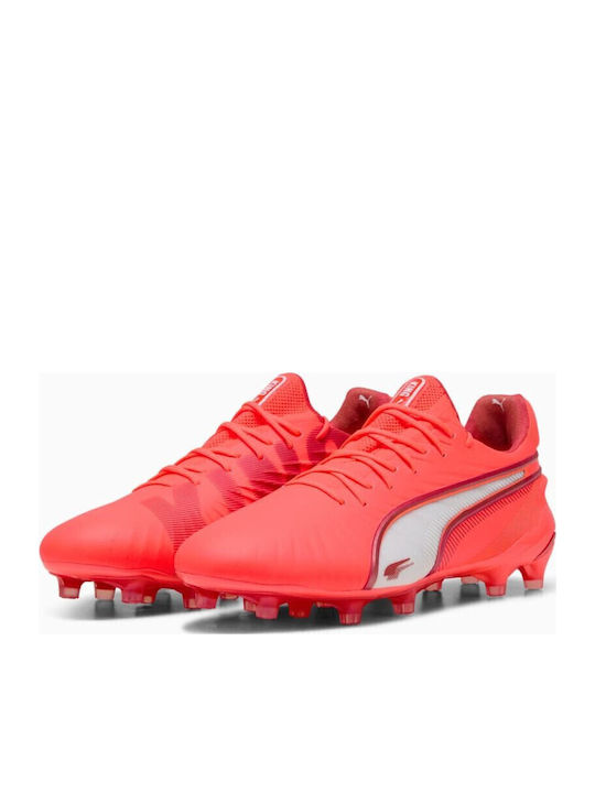 PUMA King Ultimate Pantofi de Fotbal cu crampoane Roșii