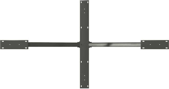 vidaXL Tischständer aus Metall Charcoal 150x78x72cm