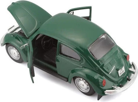 Maisto Количка Volkswagen Beetle Зелена Мащаб 1:24 за 3+ Години