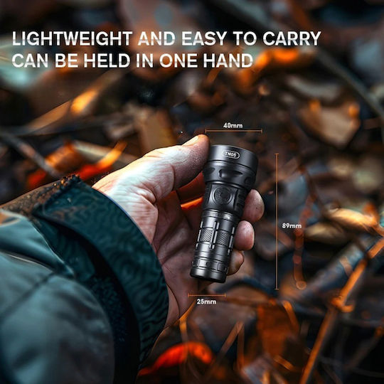 Ledholics Επαναφορτιζόμενος Φακός LED IP55 με Μέγιστη Φωτεινότητα 1700lm