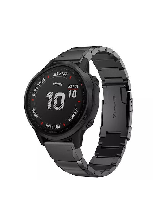 Curea Neagră Fenix 5 / 5 Plus / 6 / 6 Pro / 7 / 7 Pro / 8 (47mm)