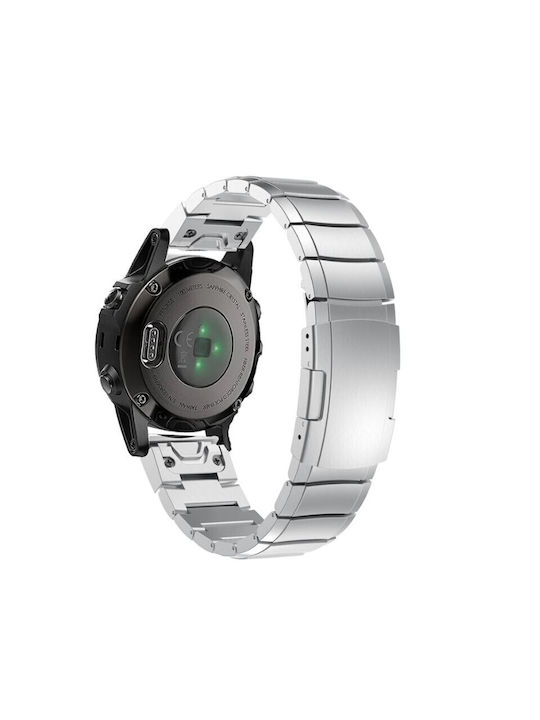 Каишка Неръждаема стомана Сребрист (Fenix 5 / 5 Plus / 6 / 6 Pro / 7 / 7 Pro / 8 (47mm)) 582