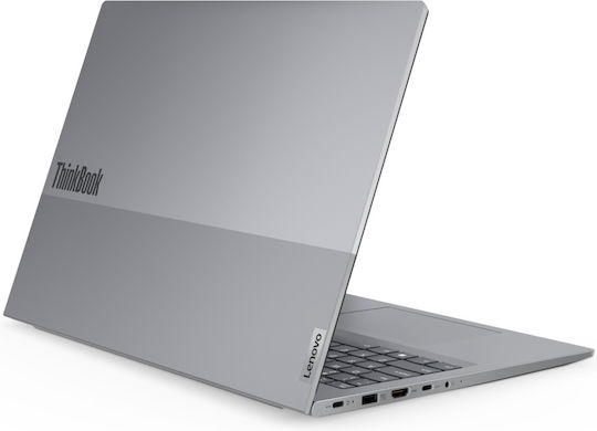 Lenovo ThinkBook 16 G7 ARP 16" IPS FHD+ (Ryzen 5-7535HS/16GB/512GB SSD/W11 Pro) Арктическо сиво (Международна английска клавиатура)
