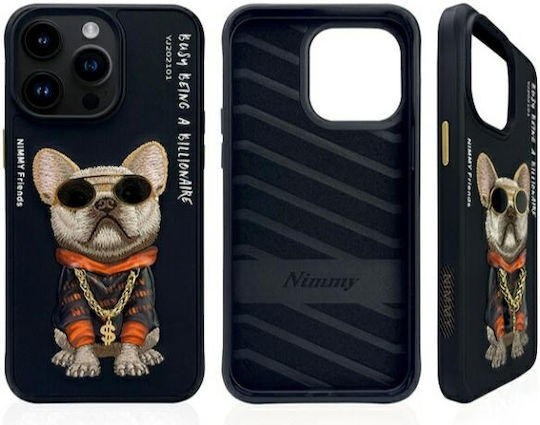 Nimmy Glasses Little Tycoon Back Cover Σιλικόνης Αδιάβροχο Μαύρο (iPhone 15 Pro)