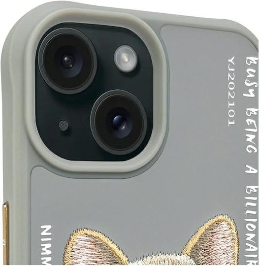 Nimmy Back Cover Silicone / Plastic Waterproof Gray (iPhone 15)