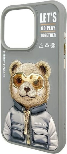 Nimmy Glasses Cool 2.0 Back Cover Silicon Plastic Rezistent La Apă Bear iPhone 15 Pro