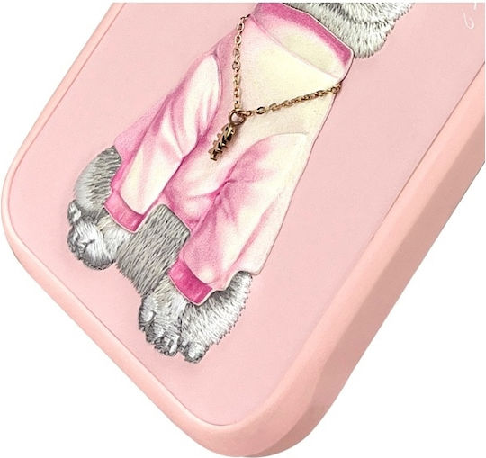 Nimmy Nimmy Handyhüllen Wasserdichte Rosa Silikon / Kunststoff Rückseitenumschlag für iPhone 16 Pro