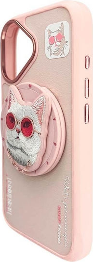 Nimmy Umschlag Rückseite Kunststoff / Silikon Rosa (iPhone 16)