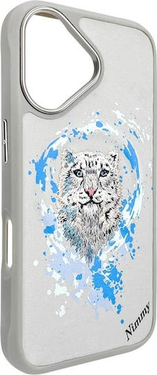 Nimmy Umschlag Rückseite Silikon / Kunststoff Gray (iPhone 16)