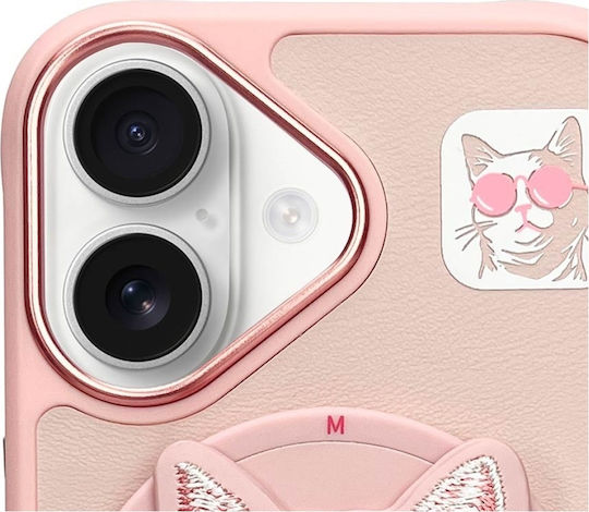 Nimmy Umschlag Rückseite Kunststoff / Silikon Rosa (iPhone 16)