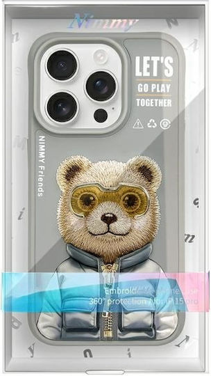Nimmy Glasses Cool 2.0 Back Cover Silicon Plastic Rezistent La Apă Bear iPhone 15 Pro