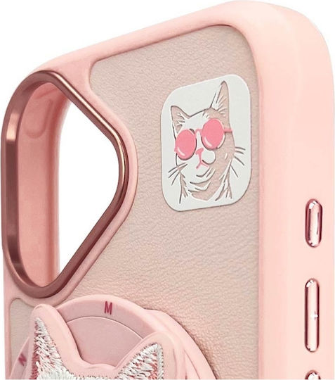Nimmy Umschlag Rückseite Kunststoff / Silikon Rosa (iPhone 16)