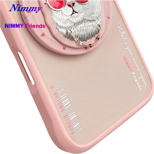 Nimmy Umschlag Rückseite Kunststoff / Silikon Rosa (iPhone 16)