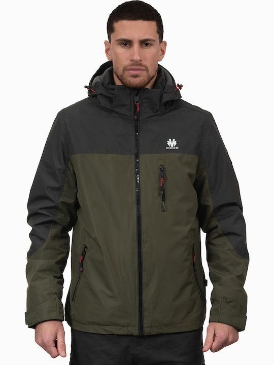 Jacket Olive with Black