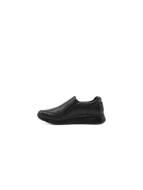 Imac Anatomic Women's Leather Slip-Ons Black