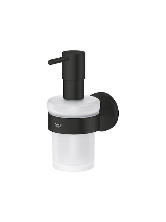 Grohe Essentials Dispenser Γυάλινο Μαύρο 160ml