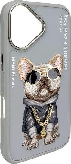 Nimmy Nimmy Handyhüllen Silikon Kunststoff Wasserdicht Graue Rückseite für iPhone 16