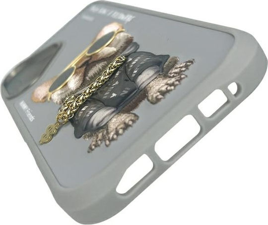 Nimmy Nimmy Handyhüllen Silikon Kunststoff Wasserdicht Graue Rückseite für iPhone 16