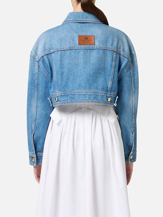 Elisabetta Franchi Denim Jacket Light Blue