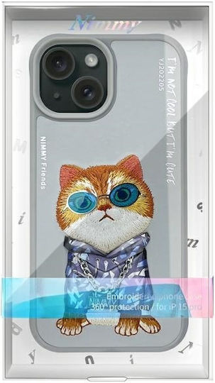 Nimmy Back Cover Σιλικόνης / Πλαστικό Αδιάβροχο Γκρι (iPhone 15)